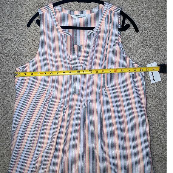 Sonoma - Multicolor Striped Tank Dress With Pockets - NWT - Picture 6 of 10
